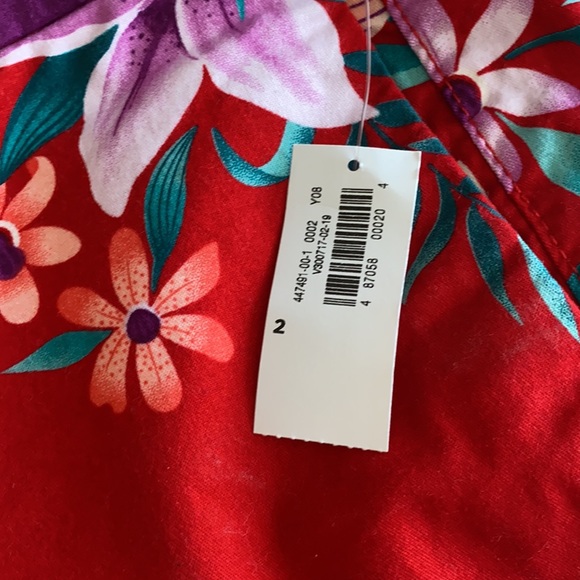 Old Navy Tropical Floral Print Everyday Short 2 new magnum pi tom selleck - Picture 3 of 5